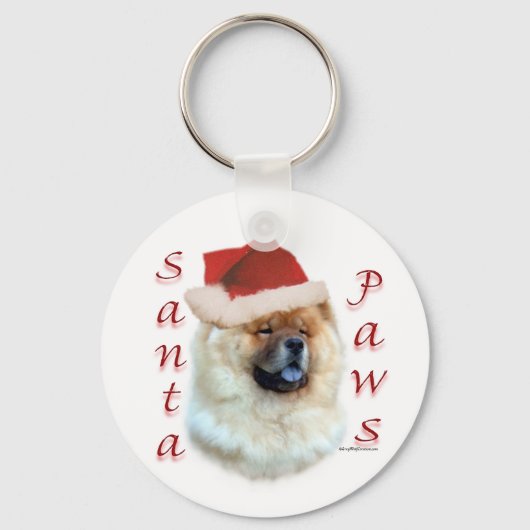 Porte-clés Chow Chow Père Noël Paws (Recto)