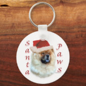 Porte-clés Chow Chow Père Noël Paws (Verso)