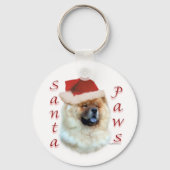 Porte-clés Chow Chow Père Noël Paws (Verso)