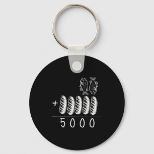 Porte-clés Chrétien 2 Poissons 5 Breads 5000 Contre