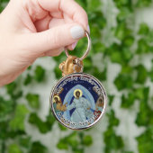 Porte-clés Christ chrétien orthodoxe grec ressuscité 2024 (Main)