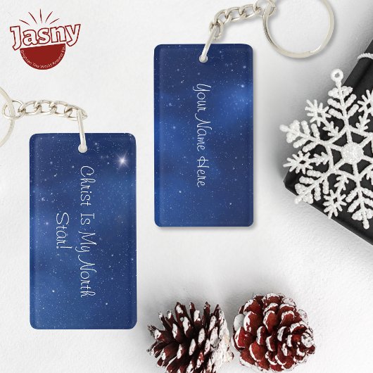 Porte-clés Christ est mon étoile du Nord