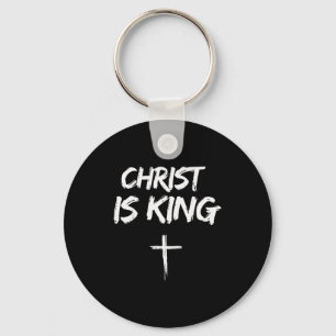 Porte-clés Christ est roi Jésus catholique chrétien Christian