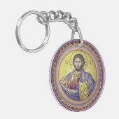 Porte-clés Christ Pantocrator icône orthodoxe (Devant gauche)