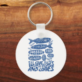 Porte-clés Christian 2 Fishes 5 Breads 5000 Against (Recto)