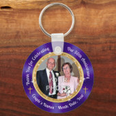 Porte-clés Christian, 50e anniversaire de mariage Favoriser l (Recto)