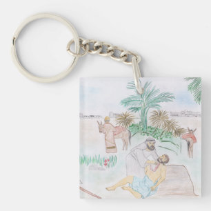Porte-clés Christian Artwork Le bon samaritain
