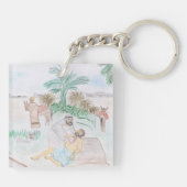 Porte-clés Christian Artwork Le bon samaritain (Dos)