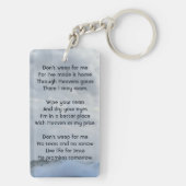 Porte-clés Christian Célébration Vie Garde Tempête Océan (Dos)