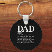 Porte-clés Christian Dad Definition Fathers Day Dad  (Recto)