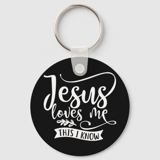 Porte-clés Christian Design Jesus Loves Me. This I Know (Recto)