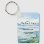 Porte-clés Christian Fathers Day Bible Verse (Recto)