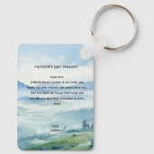 Porte-clés Christian Fathers Day Bible Verse (Verso)
