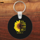 Porte-clés Christian I Can Do All Things Through Christ Bible (Recto)