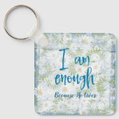 Porte-clés Christian : Je Suis Assez Parce Qu'Il Vit (Recto)