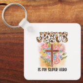 Porte-clés Christian Jesus God Customize Bible Verse (Recto)