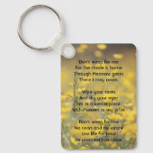 Porte-clés Christian Keepsake Memorial Photo Barn Owl Bird (Recto)