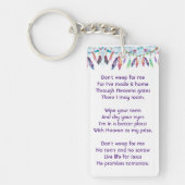 Porte-clés Christian Memorial Feathers Boho Tribal Native (Devant)