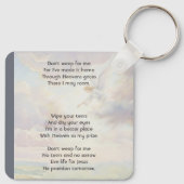 Porte-clés Christian Memorial Keepsake Angel Reaching  (Dos)