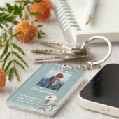 Porte-clés Christian Memorial Keepsaké Barn Owl Bird (Devant droit)