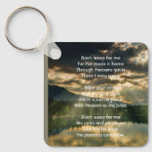 Porte-clés Christian Memorial Keepsake Beautiful Lake Beach (Recto)