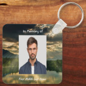 Porte-clés Christian Memorial Keepsake Beautiful Lake Beach (Verso)