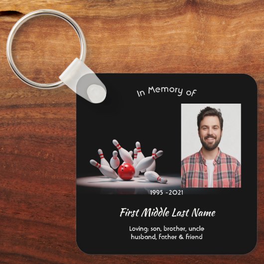 Porte-clés Christian Memorial Keepsake Bowling Bowler (Recto)