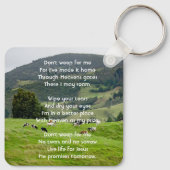Porte-clés Christian Memorial Keepsake Cattle Farm Landscape (Dos)