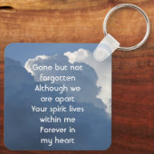 Porte-clés Christian Memorial Keepsake Clouds Sky Heavenly (Verso)