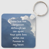 Porte-clés Christian Memorial Keepsake Clouds Sky Heavenly (Dos)