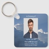 Porte-clés Christian Memorial Keepsake Clouds Sky Heavenly (Recto)