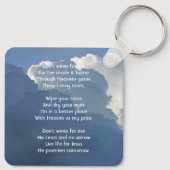 Porte-clés Christian Memorial Keepsake Clouds Sky Heavenly (Dos)
