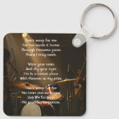 Porte-clés Christian Memorial Keepsake Drummer Drums Band  (Dos)
