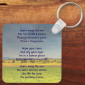 Porte-clés Christian Memorial Keepsake Farm Crop Prairie (Verso)