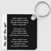 Porte-clés Christian Memorial Keepsake Feather Tribal Boho (Dos)