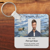 Porte-clés Christian Memorial Keepsake Lake Ducks Birds (Recto)