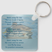 Porte-clés Christian Memorial Keepsake Mallard Ducks Bird (Dos)