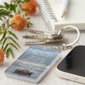 Porte-clés Christian Memorial Keepsaké Pêcheur de bateau de p (Devant droit)