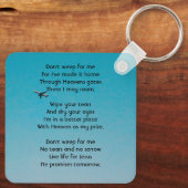 Porte-clés Christian Memorial Keepsake Pilot Airplane Flying (Verso)