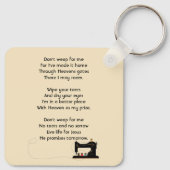 Porte-clés Christian Memorial Keepsake Seamstress  (Dos)