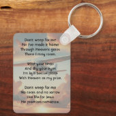 Porte-clés Christian Memorial Keepsakes Pilot Airplane Sunset (Verso)