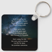 Porte-clés Christian Memorial Milky Way Starry Night Sky  (Dos)