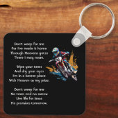 Porte-clés Christian Memorial Motocross Motorcycle Racing (Verso)