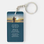 Porte-clés Christian Memorial Ocean Fly Fishing Pêcheur (Dos)