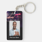 Porte-clés Christian Memorial Photo Drummer Drummer Drummer B (Dos)