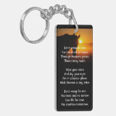 Porte-clés Christian Memorial Photo Prière Horse Silhouette (Devant gauche)