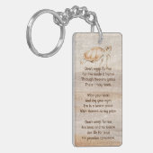 Porte-clés Christian Memorial Photo Sandy Beach Sea Turtle (Devant gauche)