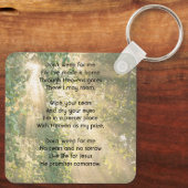 Porte-clés Christian Memorial Sunshine Golden Forest (Verso)