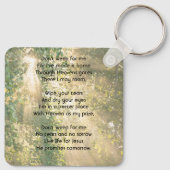 Porte-clés Christian Memorial Sunshine Golden Forest (Dos)