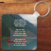 Porte-clés Christian Memorial Wilderness Lake Canoe (Verso)